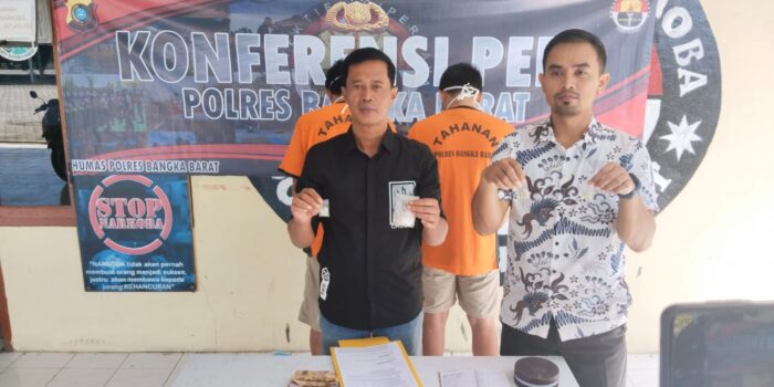 Polres Bangka Barat Gelar Konferensi Pers Ungkap Kasus Pengedar Narkoba