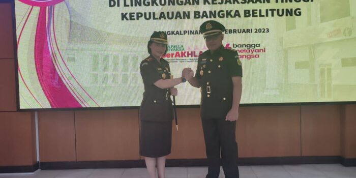 Pelantikan dan Serah Terima Jabatan Kepala Kejaksaan Negeri Belitung Digelar di Kejati Babel
