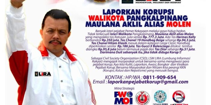 Koleksi Tas Mewah Senilai Rp 777.3 juta, Istri Walikota Pangkalpinang Disorot DPP LIRA