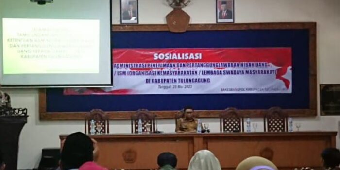 Kesbangpol Tulungagung Adakan Sosialisasi Bansos Ormas dan LSM