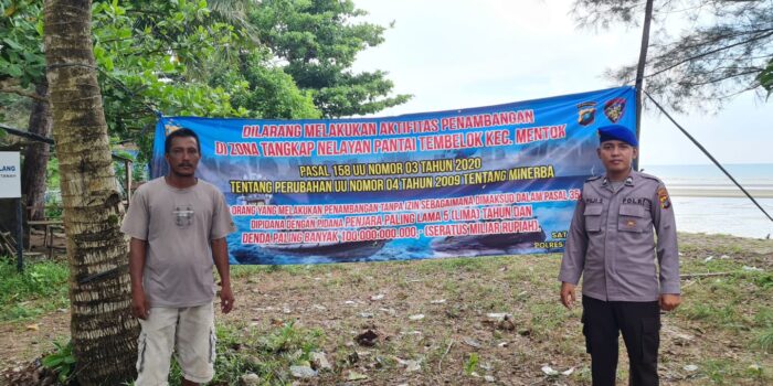 Sat Polairud Rutin Laksanakan Patroli di Laut Tembelok