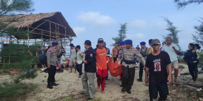 Tim Gabungan Berhasil Menemukan Bocah Yang Tenggelam di Perairan Tanjung kalian