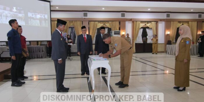 Pj Gubernur Suganda Lantik 297 Pejabat Fungsional Pemprov. Babel