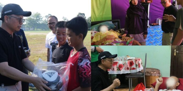 Algafry Ikut Gotong Royong dan Keliling Kelurahan Dul