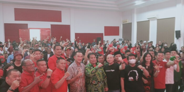 Relawan Ganjar Membeludak saat Mengikuti Rakerda di Gedung Banteng Provinsi Babel