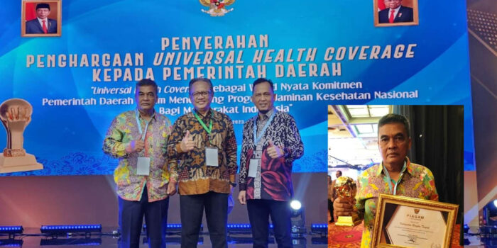 Pemkab Bangka Tengah Terima Penghargaan UHC dari Wapres RI
