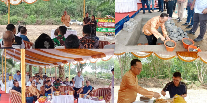 Bupati Algafry Lakukan Peletakan Pembangunan PT Niagatama Kencana Depo di Koba 
