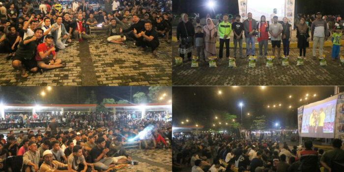 Bupati Bateng Hadiri Nobar Semifinal AFC Asian Cup U-23 Indonesia vs Uzbekistan di Taman Kota Koba  