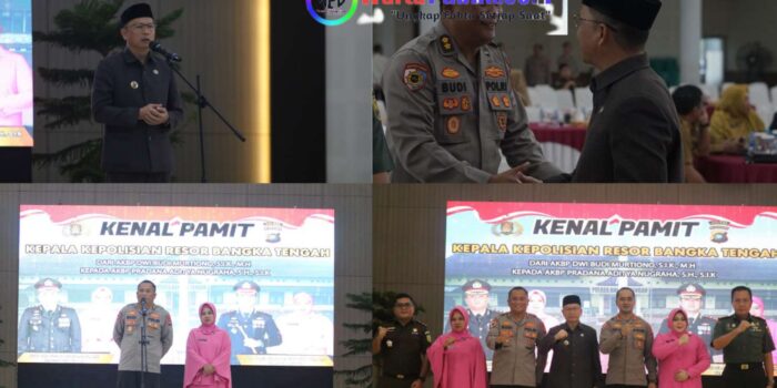 Kenal Pamit Kapolres Bangka Tengah, Bupati Algafri Ungkap Kesannya