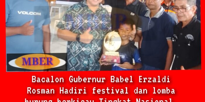 Bacalon Gubernur Babel Erzaldi Rosman Hadiri Festival Lomba Burung Berkicau Tingkat Nasional
