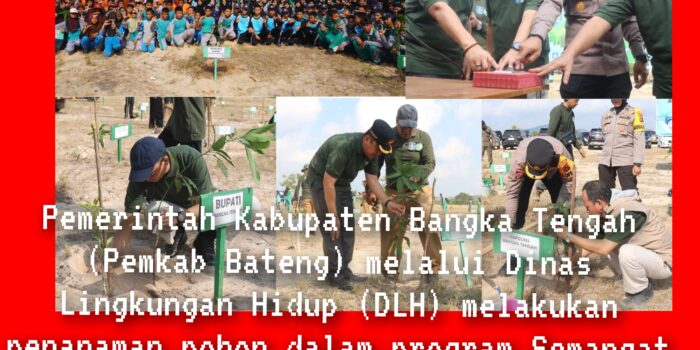 Pemkab Bangka Tengah Tanam pohon dalam program Semarak Babel Tahun 2024 di Kolong Pading