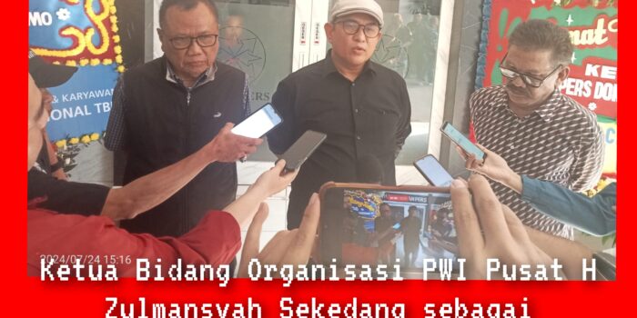 Rapat Pleno PWI Pusat Tunjuk Zulmansyah Sekedang Plt Ketum PWI