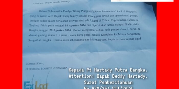 Cabub Bangka Dr Deddy Hartady Peduli Muara Air Kantung Rela Datangkan Alat Isap Pasir dari Cina