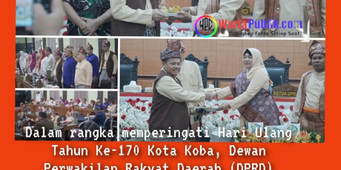 DPRD Bateng Gelar Rapat Paripurna Istimewa HUT Ke-170 Kota Koba