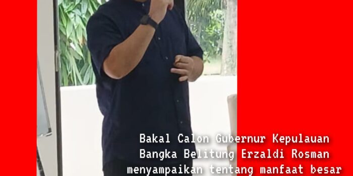 Erzaldi Rosman : Pentingnya Teknologi Pengolahan dan Pemanfaatan Karbon Aktif untuk Industri di Bangka Belitung
