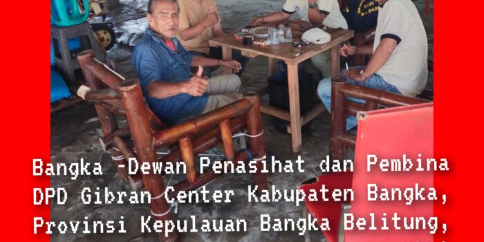 Menjelang Pemilukada Pembina DPD Gibran Center Bangka, Ajak Masyarakat Jaga Kondusifitas
