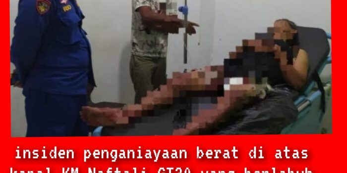 Sat Polairud Polresta Manado Amankan TKP dan Pelaku Penganiayaan di atas KM Naftali GT 30