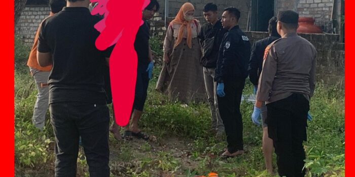 Polsek Mentok Evakuasi terhadap Korban Bunuh Diri 