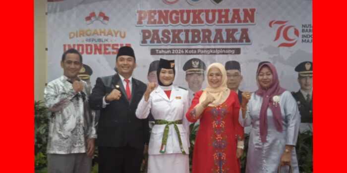 Putri Cabup Bangka Deddy Hartady Lolos Paskibraka Provinsi Kepulauan Bangka Belitung