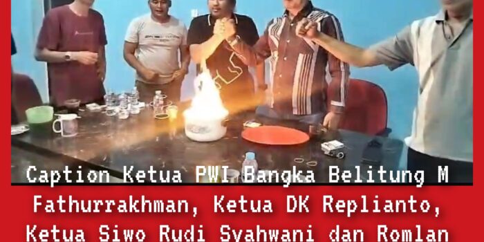Kerasss…!!!! 3 Surat Hendri CH Bangun Dibakar PWI Bangka Belitung