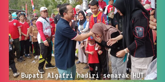 Bupati Algafry Hadiri Perayaan HUT Kemerdekaan RI Ke -79 di Desa Cambai Selatan