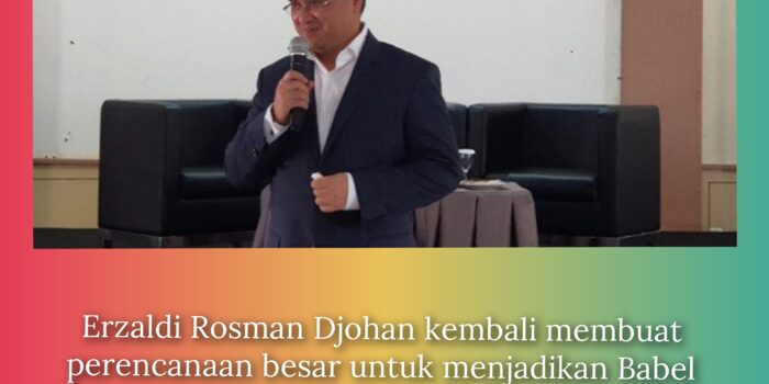 Cagub Erzaldi Rosman Membuat Perencanaan Besar ” Satu Entrepreneur Satu Desa” Jadikan Babel Lebih Baik di Masa depan 