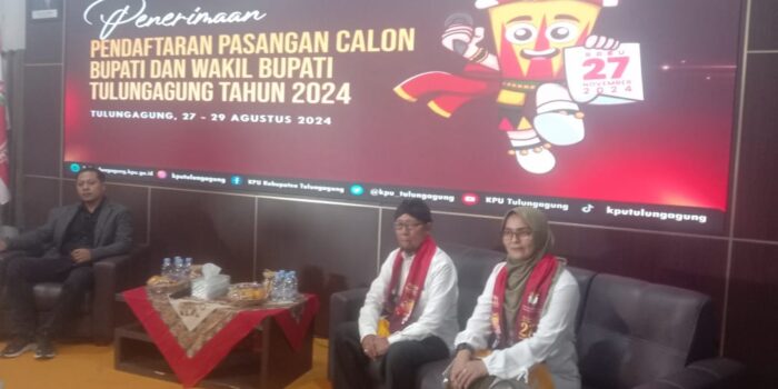 Pasangan ‘ SEHATI ‘ Calon Bupati Tulungagung 2024 – 2029 Resmi Mendaftar di KPU 