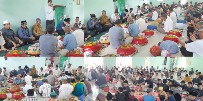 Memperingati Hari Nisfu Sya’ban, Masyarakat Koba Gelar Nganggung di Masjid An-Nur