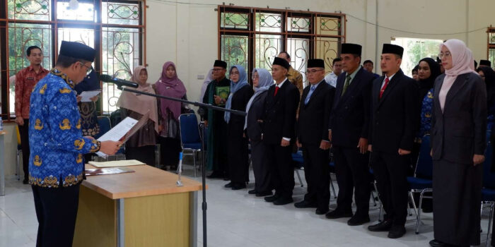 60 Pejabat Eselon di Lingkungan Pemerintah Kabupaten Bangka Tengah Dilantik