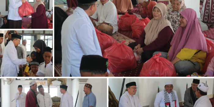 Bupati Bangka Tengah Beri Bantuan di Safari Jumat Desa Pedindang