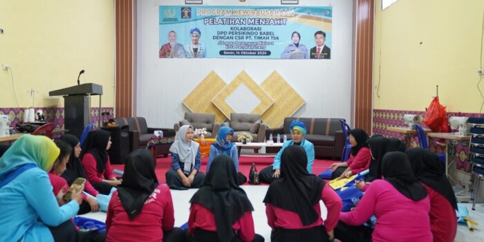 Tingkatkan Keahlian Warga Binaan Lapas Perempuan Pangkalpinang, PT Timah dan Persikindo Babel Gelar Pelatihan Menjahit 