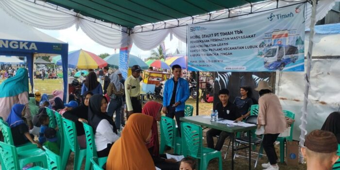 Festival Danau Pading III, PT Timah Hadirkan Pelayanan Kesehatan Gratis di Mobil Sehat Bagi Warga Desa Perlang