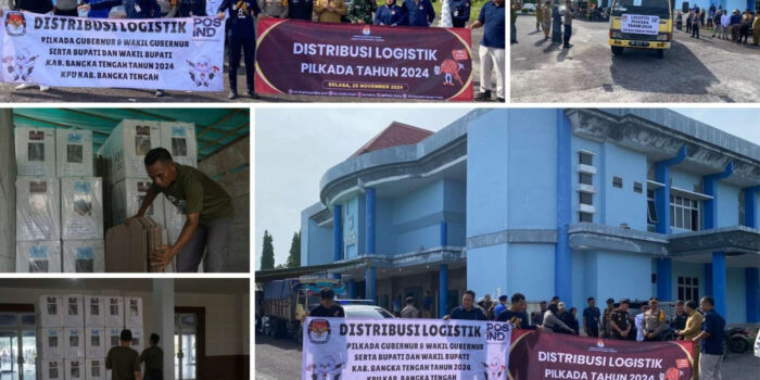KPU Bersama  Bawaslu Distribusikan Logistik Pilkada di 6 Kecamatan Kabupaten Bateng