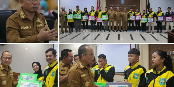 Selain Serahkan Bonus Popda, Bupati Algafri Apresiasi Kerja Keras Atlet dan Pelatih
