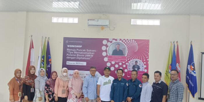 UMKM Digitalisasi, Fakultas Unaba Gelar Workshop Menuju Puncak Sukses Bersama Pemateri CEO kopiES