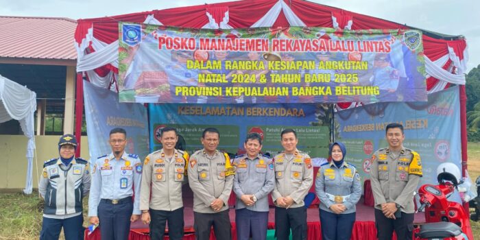 Kapolres Bangka Barat Pimpin Kesiapan Operasi Lilin Menumbing 2024 di Posyan Tanjung Kalian