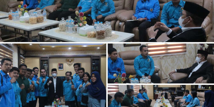 Jalin Silaturahmi, Bupati Algafry Terima Kunjungan KNPI Bateng 