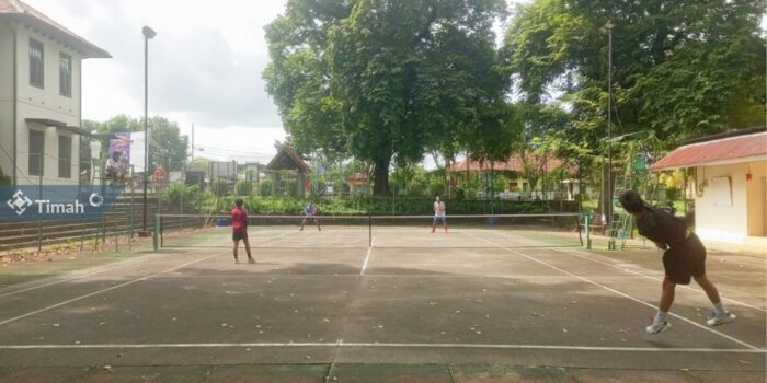 Tingkatkan Prestasi Atlet Tenis, PT Timah Siapkan Lapangan Tenis untuk Masyarakat Berlatih