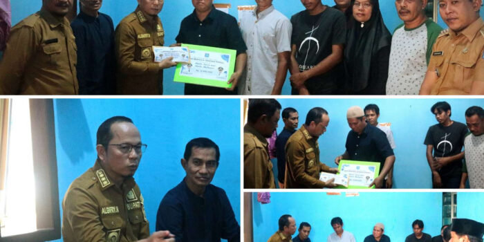 Bupati Algafry Serahkan Bantuan ASN kepada Keluarga Korban Musibah Pohon Tumbang