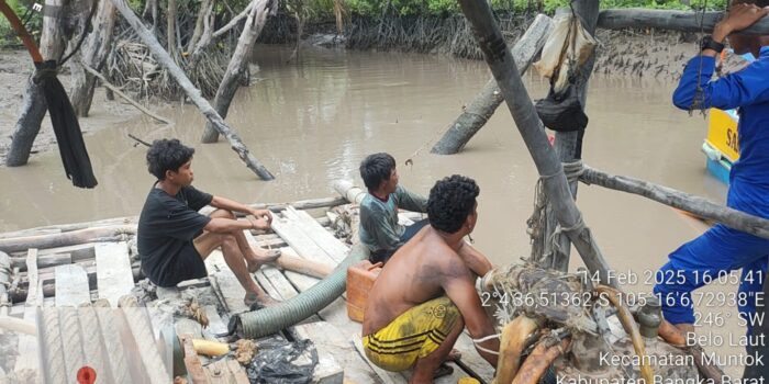 Polres Bangka Barat Berikan Himbauan Keras  Aktivitas Tambang Ilegal di DAS Belo Laut