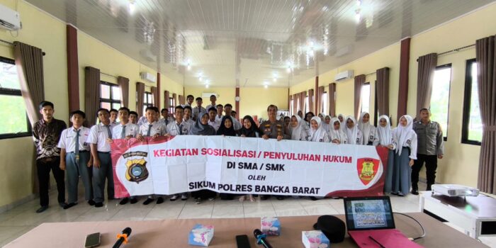 Polres Bangka Barat Gelar sosialisasi Hukum di SMAN I Muntok 