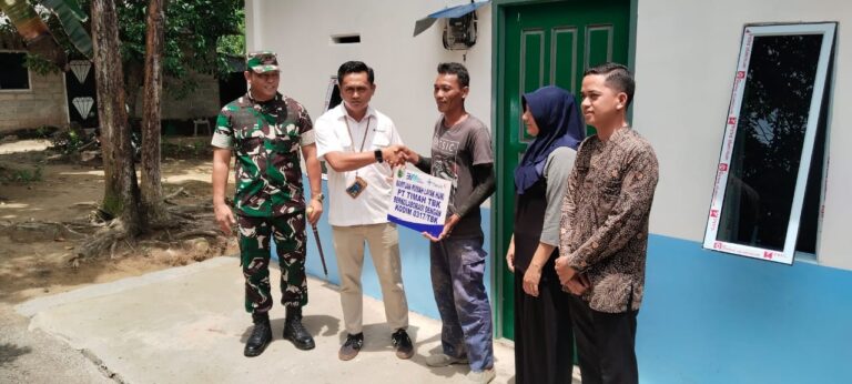 Terima RLH, Nasir Ucapkan Terimakasih Kepada PT Timah dan Kodim 0317/TBK
