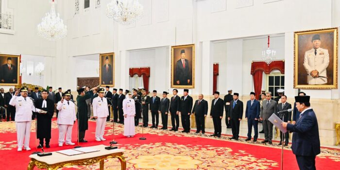Presiden Prabowo Resmi Lantik Hidayat Arsani dan Hellyana Menjadi Gubernur dan Wagub Kep. Babel
