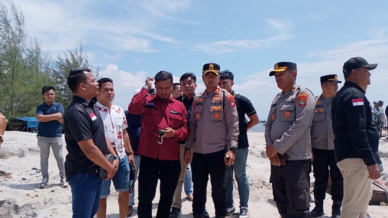 Kapolres Bangka Barat Laksanakan Penertiban Ke Penambang Selindung Secara Humanis