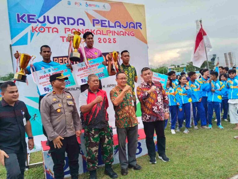 Plt.Asisten II Pemkot Pangkalpinang Hadiri Penutupan Kejurda Pelajar 2025