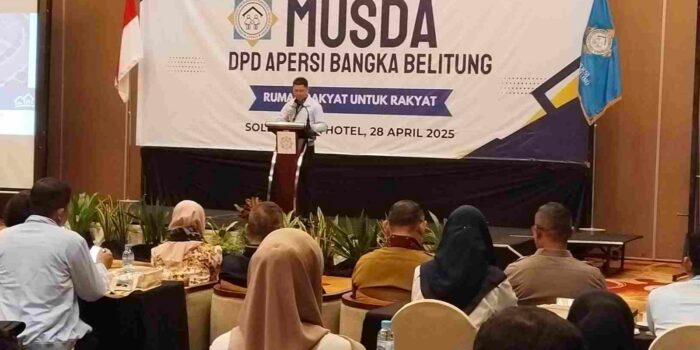 Ketua APERSI Babel Desak Program 3 Juta Rumah Segera Terealisasi, MUSDA di hadiri Kadin Perkim Pangkalpinang 