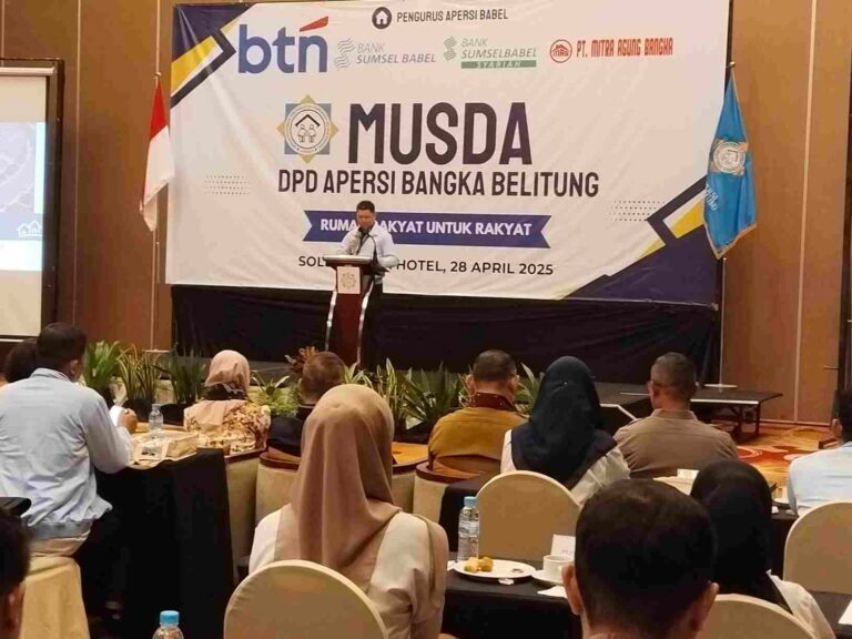 Ketua APERSI Babel Desak Program 3 Juta Rumah Segera Terealisasi, MUSDA di hadiri Kadin Perkim Pangkalpinang