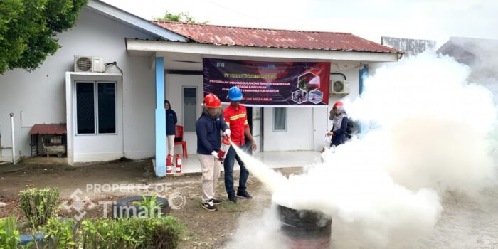 Tim Department HSE Area Kundur Laksanakan Kegiatan Pelatihan Pemadam Kebakaran
