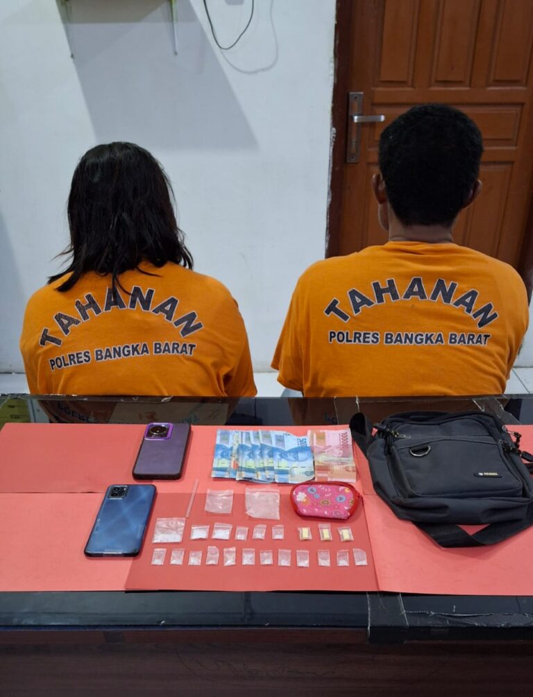 Pasangan Suami Istri Diciduk Polisi, Simpan 18 Paket Sabu dan 6 Butir Ekstasi