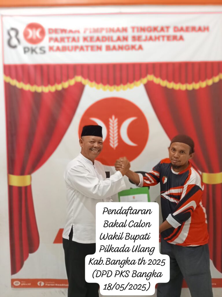 Ketua Dewan Syuro PKB Hatta Budianto, Daftar Bursa pencalonan Cabup dan Cawabup Pilkada Bangka 2025 ke PKS